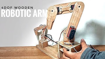 Wooden Robotic Arm Diy 4Dof