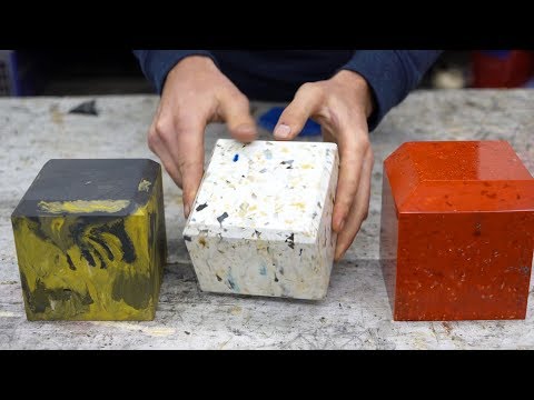 Precious Plastic - How to finish objects from recycled plastic (part 5.2)