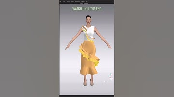 Clo 3d design process: dress sewing & simulation #digitalfashion