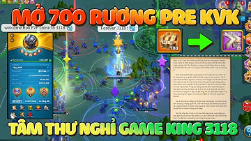 Mở 700 Rương Pre KvK Ngon Nhất Game! Tâm Thư Nghỉ Game Của King #3118 Rise of Kingdoms