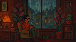 Rainy Attic Studio Vibes 🌧️ Cozy Lofi | Pixel Art Study & Relax Beats screenshot 4