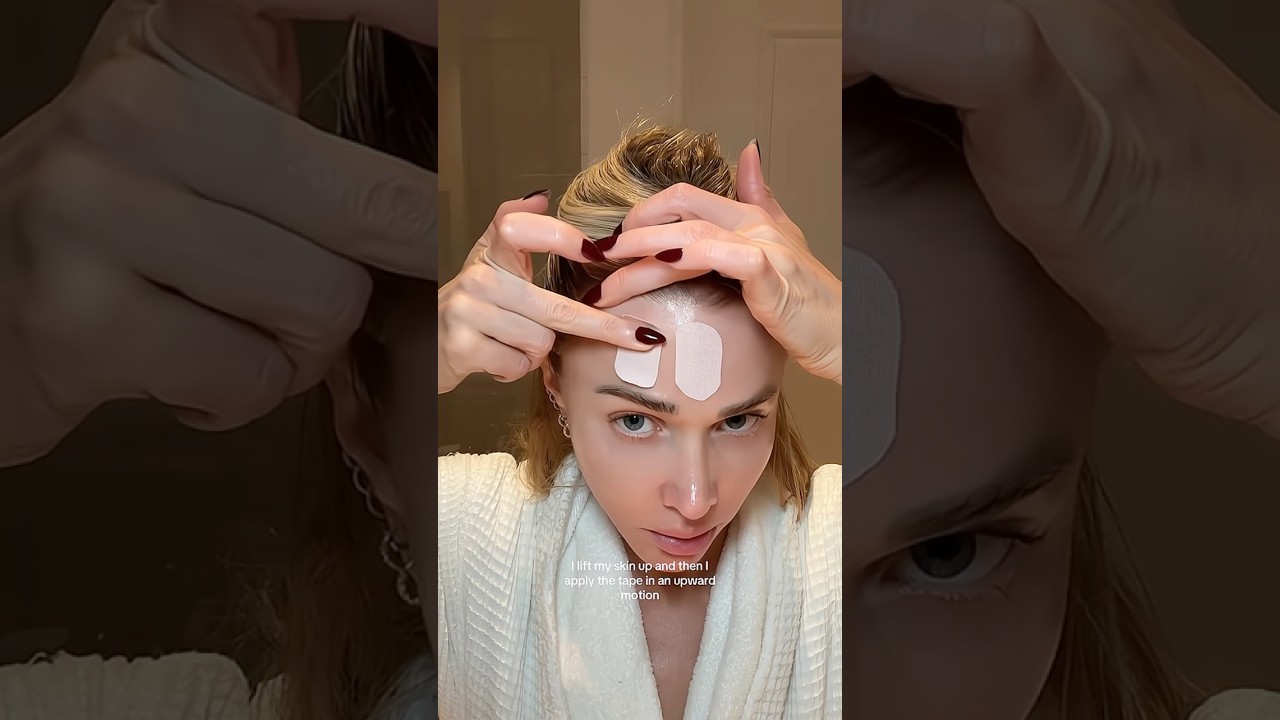 How to apply FACE TAPE for SMOOTH SKIN ✨🩷