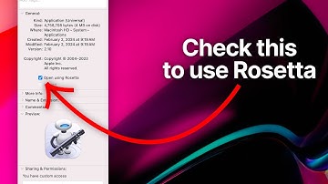 Open an Application Using Rosetta - Make M1 Apps Run as Intel Apps