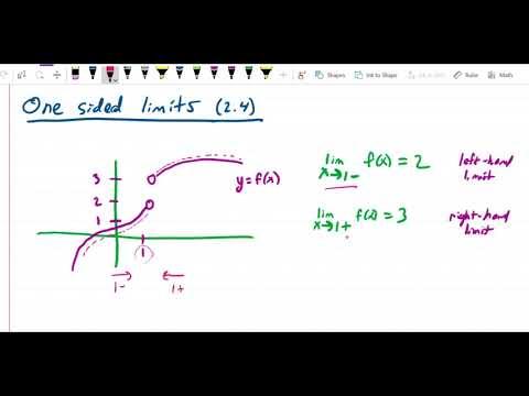 One sided limits   Intro to one sided limits piecewise function example