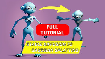 How to generate a 3D model from stable diffusion with gaussian splatting