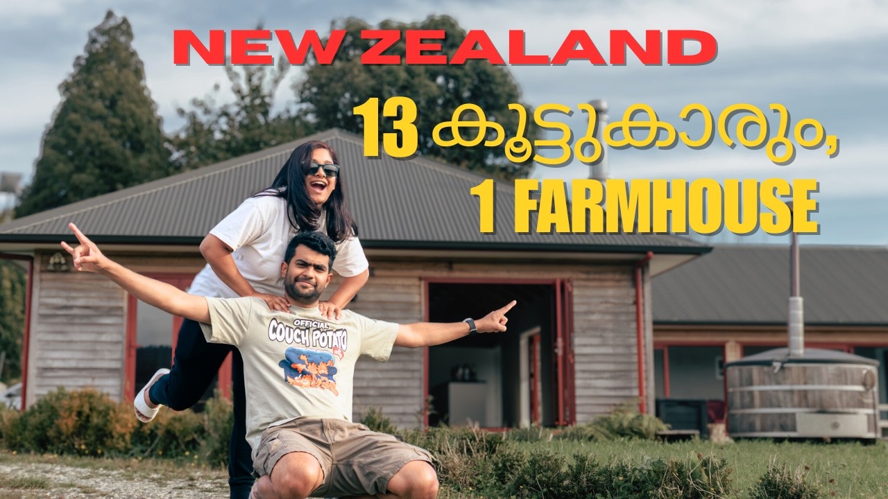 13 Friends, 1 Farmhouse – New Zealand Countryside Adventure Travel Vlog Onam