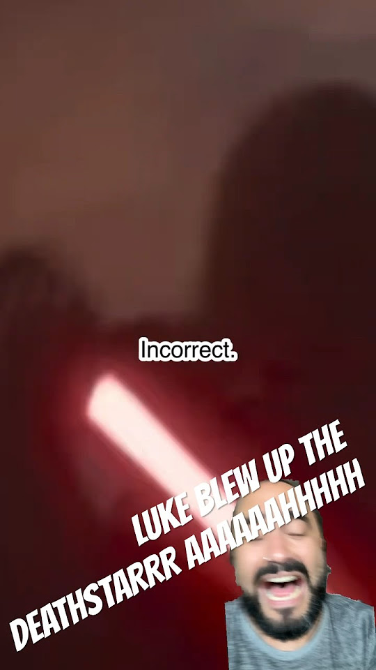 Luke blew up the Death Star not Anakin starwars kyloren funny vader kathleenkennedy fml 
