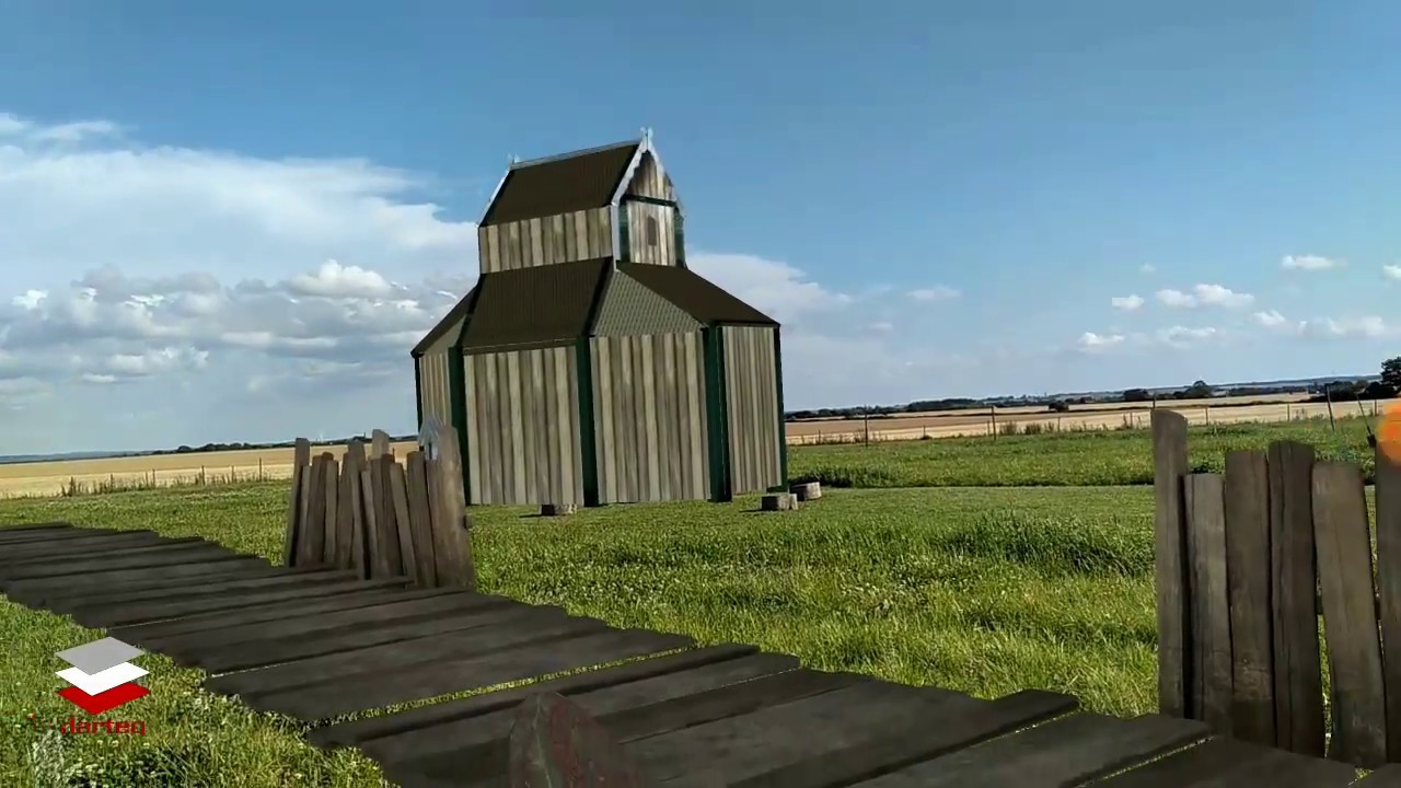 AR Google Tango Project - walking inside a viking village