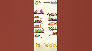 bird sort color game level 539 #games #gameartdesign #gamedesign #gameplay #gamedesigning #gamelevel
