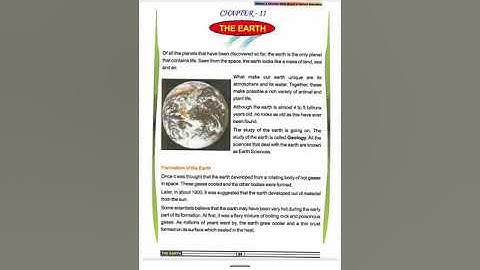 The Earth (class 5th EVS ) part 1