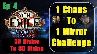 Ep 4 - Turn 1 Chaos into 1 Mirror of Kalandra - Path of Exile Secrets Atlas 3.26 Ep 4 - Turn 1 Chaos into 1 Mirror of Kalandra - Path of Exile Secrets Atlas 3.26