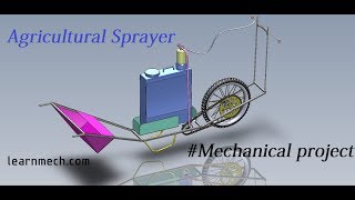 Design and Animation of Agricultural Sprayer-Mechanical Engineering Project