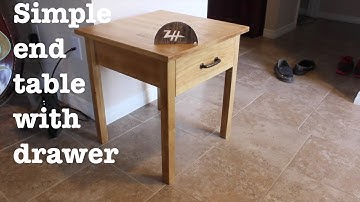 Basic end table with drawer | How-to