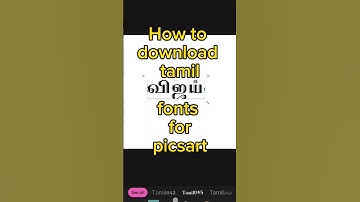 How to download tamil fonts for picsart - JSS edits vlogs