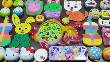 No sound _ Mixing Random Things into Glossy Slime !! Slimesmoothie Satisfying Slime Video