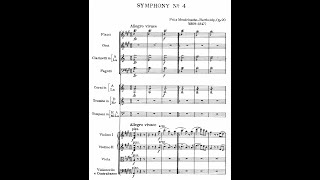 Mendelssohn - 'Italian' Symphony No. 4 in A, Op. 90 (Score)