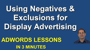 Using Negative Keywords and Various Exclusions for Display Advertising