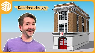 3D Modeling Ghostbusters HQ in SketchUp