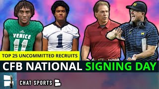 2023 College Football Recruiting Predicting Top 25 Uncommitted Recruits Decisions Ft Damon Wilson