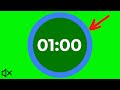 The Best 1 Min Green Screen Countdown Timer | No sound