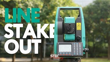 STEC AXIS1 Total Station Tutorials | Line Stake Out #totalstation #stakeout