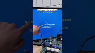 shutting off a pc while windows is updating! your 😅 #pc #pctips #pcbuilding #windows #mryeester