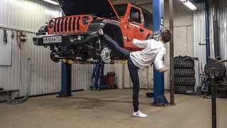 Бэкстейдж вертушки, первые тесты Wrangler