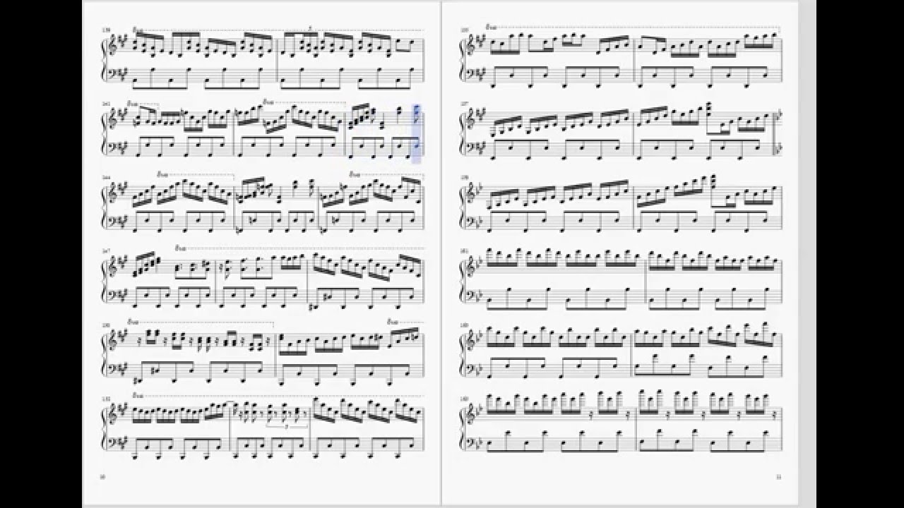 xi freedom dive piano ver with impossible notes youtube glorious impossible sheet music
