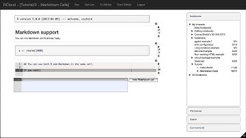 RCloud screencast 2 - Markdown