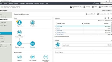 Sage 50: Recording transactions