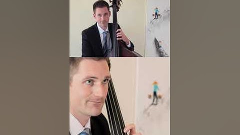 Left hand pivot on the double bass (upright bass)