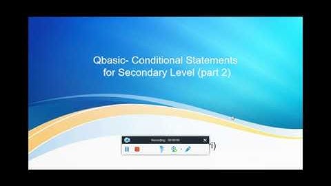 QBASIC- Conditional Statements (part 2)