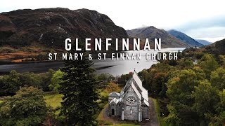 Glenfinnan - St Mary &amp; St Finnan Church - Scotland by Drone!