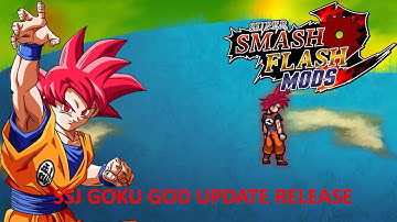 SSF2 Mods SSJ God Goku Revamped Release By SSG950