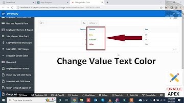 How to Set Text Color Multiple in Oracle Apex | Mr Gactack