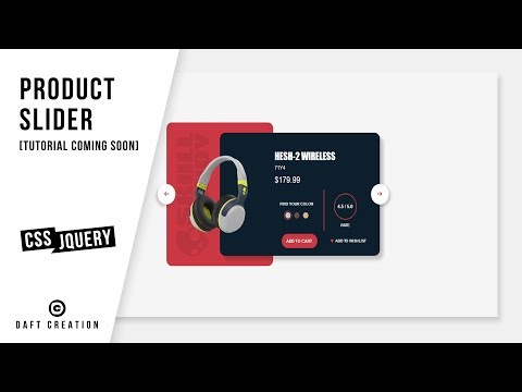 Product Slider | CSS - JQUERY | Tutorial Coming Soon