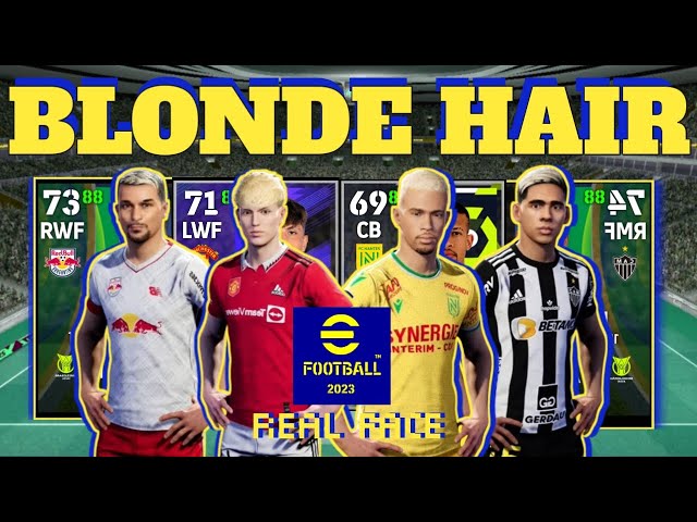 NEW REAL FACE BLONDE HAIR PLAYER | NEW UPDATE | RAMBUT PIRANG EFOOTBALL 2023 MOBILE class=