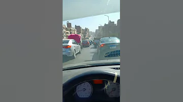 حالة الطريق ازدحام السيارات الان كوبري حلميةالزيتون اتجاه شارع جسر السويس 