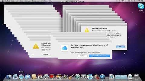 Mac OS X Snow Leopard crazy error