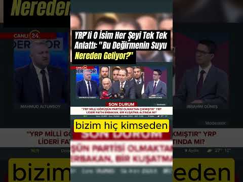 Yeniden Refahlı O İsimden Partisine Sert Sözler: “ “Bu Değirmenin Suyu Nereden Geliyor?” #shorts