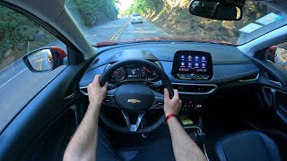 Новый Chevrolet Tracker Premier (1.2 Turbo) 2022 / POV Тест-драйв 4K (Без комментария)
