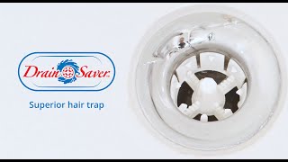 Drain Saver®–Universal Drain Hair Catcher, Trap, New & Innovative Design, Patented & Made in Canada