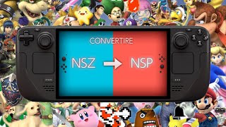 How do I convert NSZ to NSP on Steam Deck OLED SAK guide