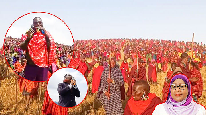 MASAI  WA NGORONGORO WACHARUKA /RAIS SAMIA ATOA TAMKO ZITO