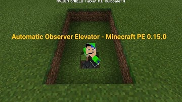 Automatic Elevator Using The Observer - Minecraft PE 0.15.0