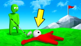 GOLF But MY HEAD Is The BALL! (Human Fall Flat)