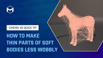 #C4DQuickTip 57: How to make thin parts of soft bodies less wobbly in Cinema 4D