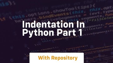 Indentation in python part 1