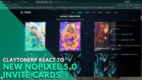 ClaytonERP React to New Nopixel 5.0 Invite Cards | Nopixel