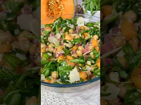 Prosciutto e melone renderanno questa insalata di ceci strepitosa! #ricetta #recipe #foodlover